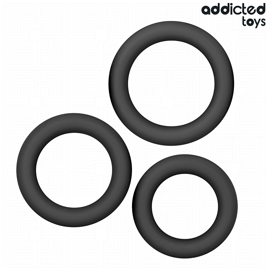 Set Anelli Fallici Silicone Addicted Toys — 3 Misure