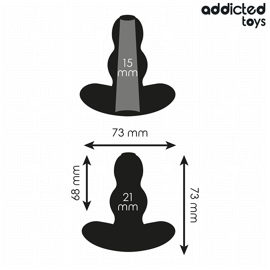Plug Anale Cavo Addicted Toys — Taglia S, 7,3 cm
