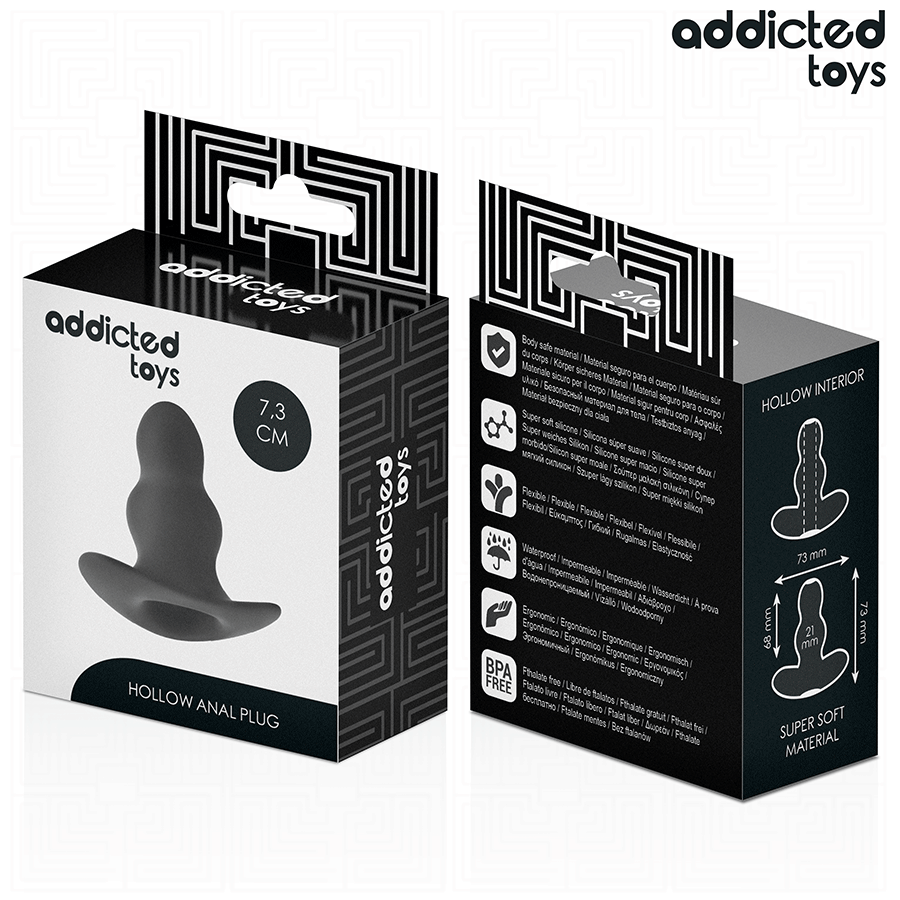 Plug Anale Cavo Addicted Toys — Taglia S, 7,3 cm