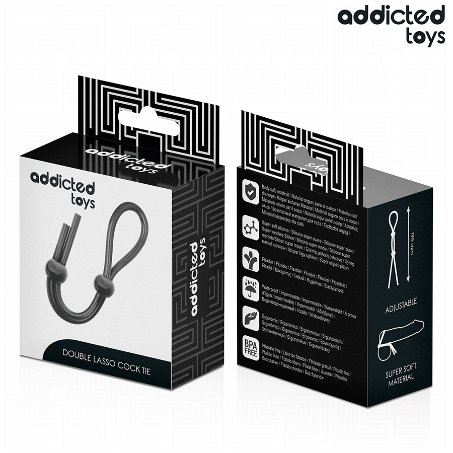 Anello Fallico a Corda Doppia Addicted Toys Double Loop — Silicone