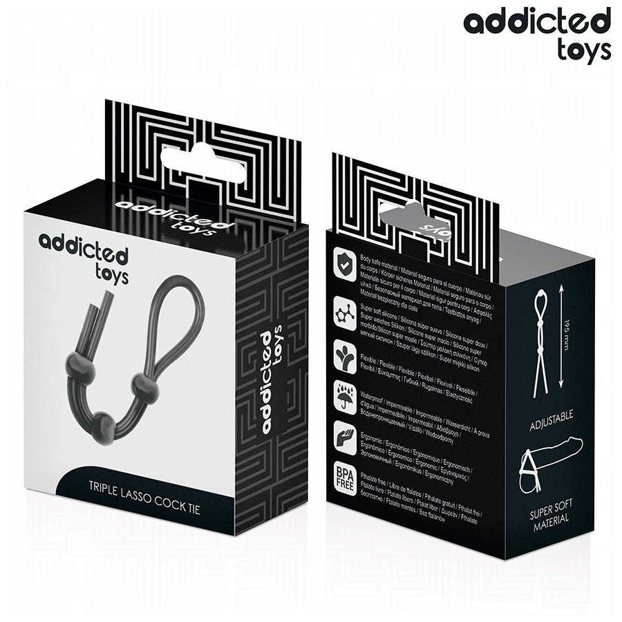 Anello Fallico Triplo in Silicone Addicted Toys — 195 mm