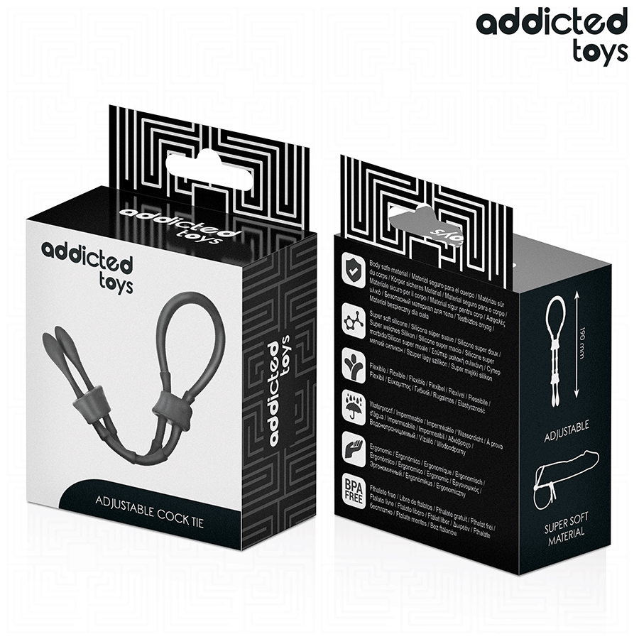 Anello Fallico Regolabile Addicted Toys — Corda in Silicone