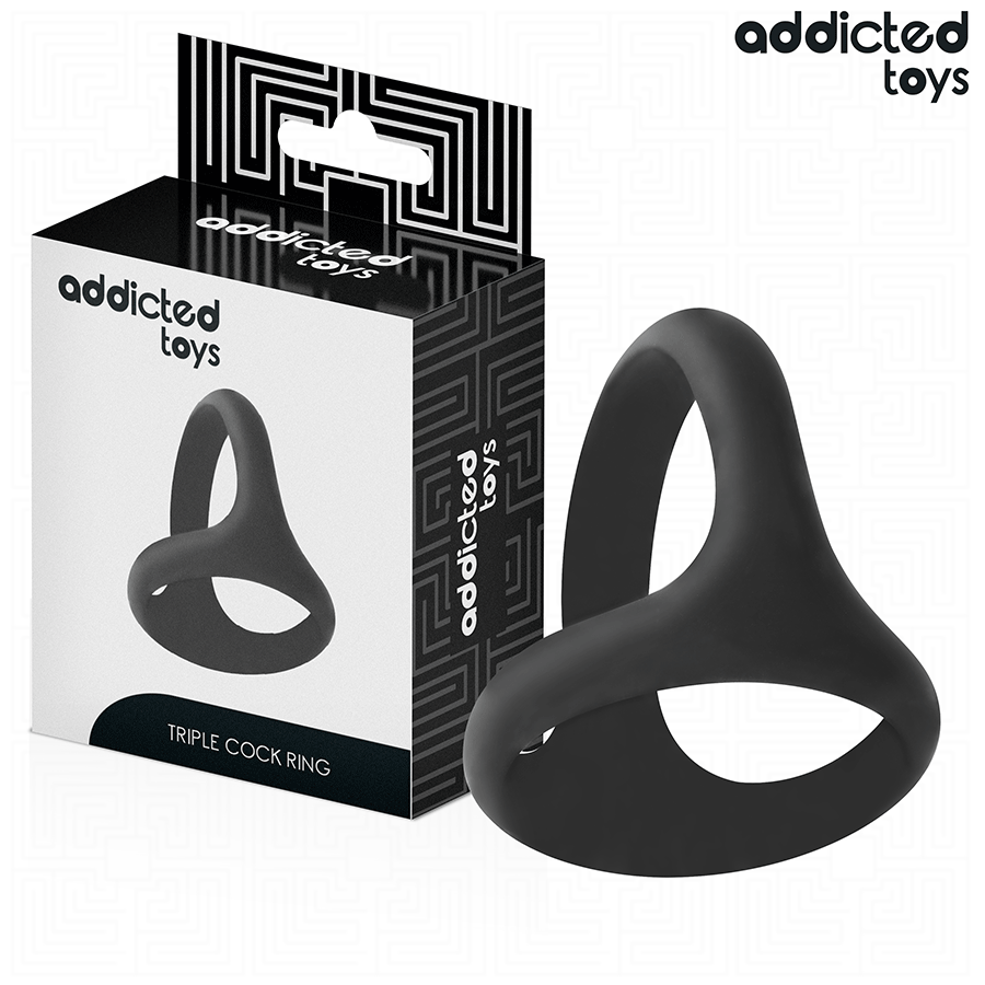 Anello Fallico Triplo Addicted Toys Thick Triple Cock Ring