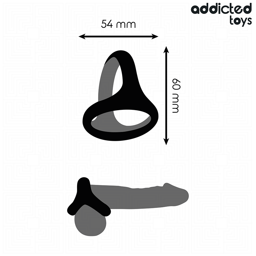 Anello Fallico Triplo Addicted Toys Thick Triple Cock Ring