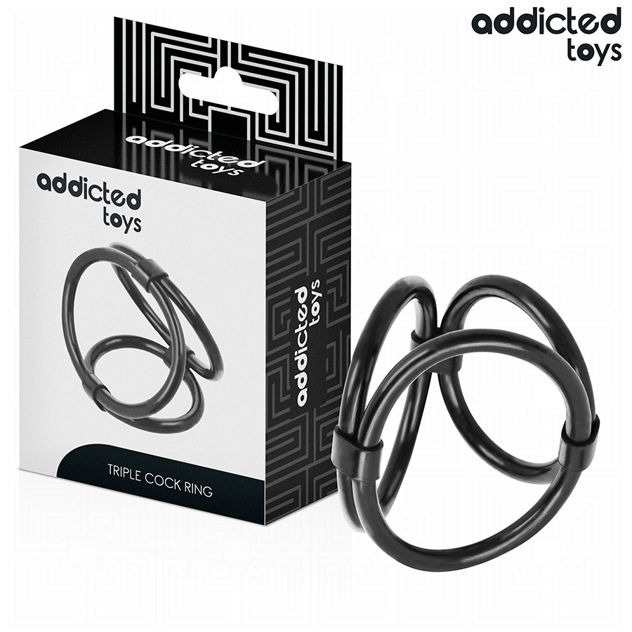 Anello Fallico Triplo Addicted Toys Triple Cock Ring