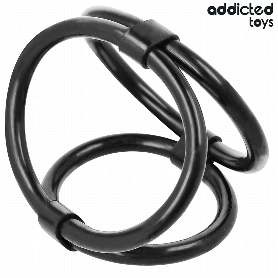 Anello Fallico Triplo Addicted Toys Triple Cock Ring