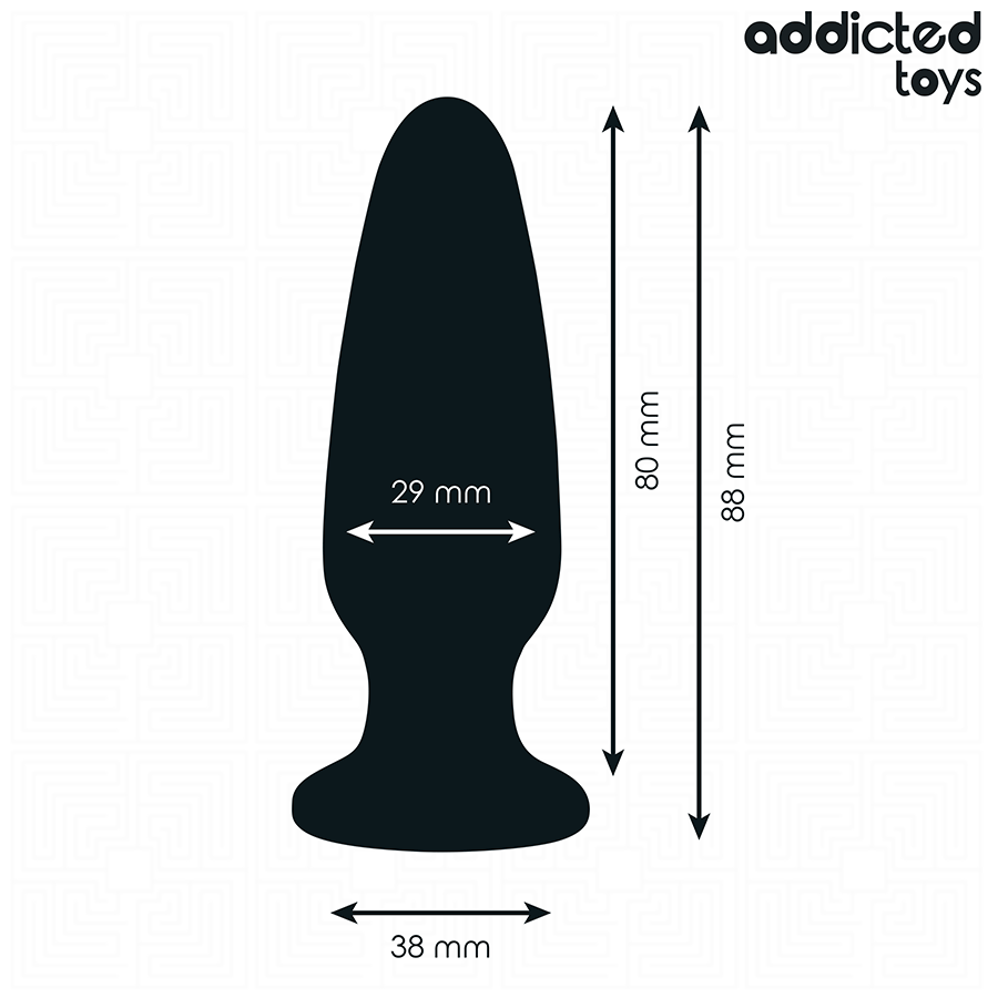 Plug Anale con Gioiello Addicted Toys — Taglia S, 8,8 cm