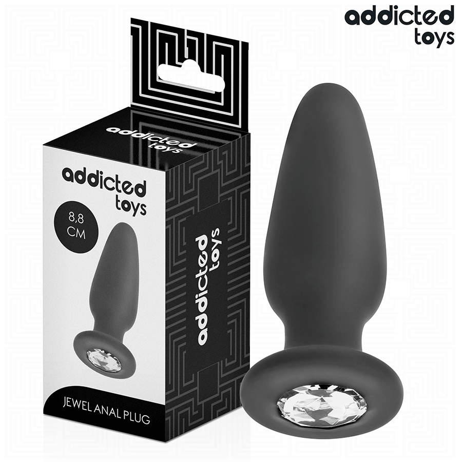 Plug Anale con Gioiello Addicted Toys — Taglia S, 8,8 cm