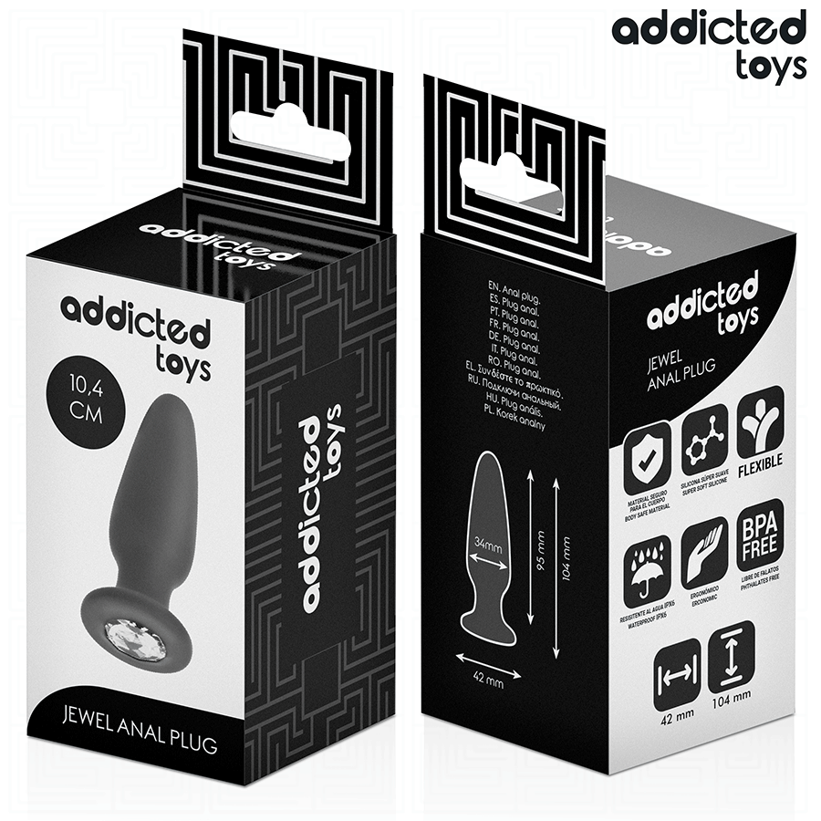 Plug Anale con Gioiello Addicted Toys Jeweled — Taglia M