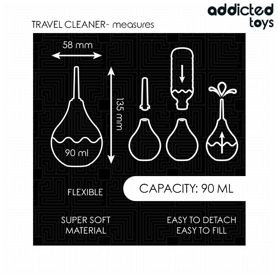 Detergente Anale da Viaggio Addicted Toys Travel Size S — 90 ml