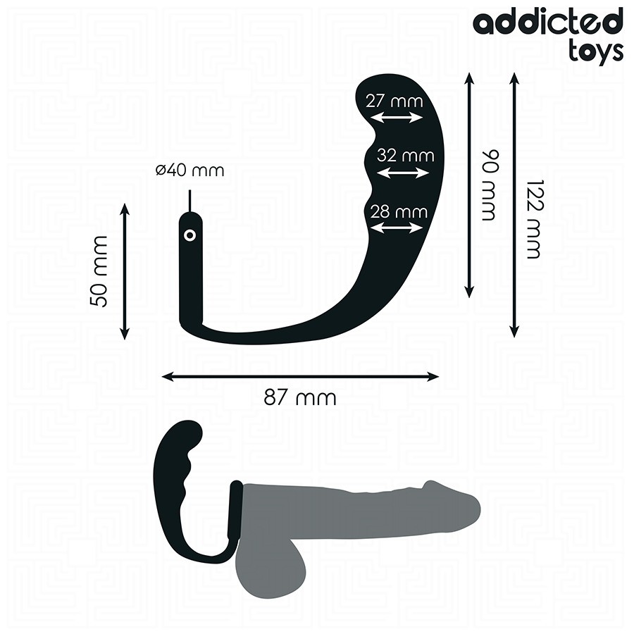 Plug Anale con Anello Testicoli Addicted Toys Model 4