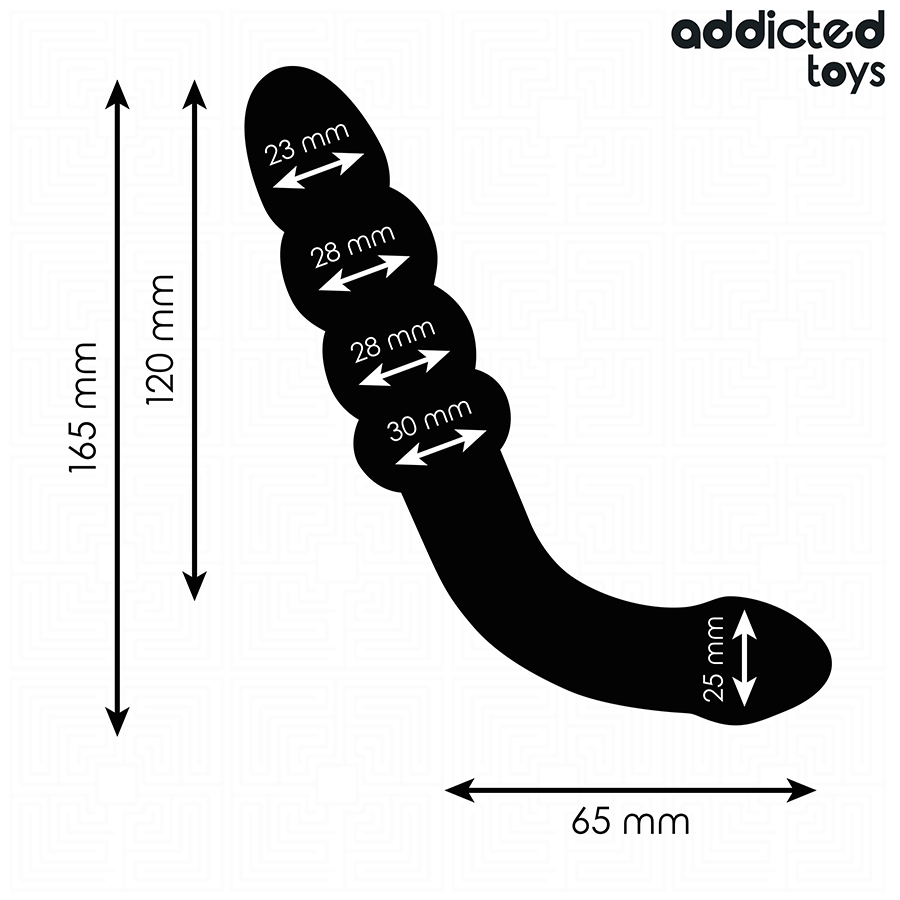 Plug Anale Doppio Progressivo Addicted Toys Double Ended — 16,5 cm
