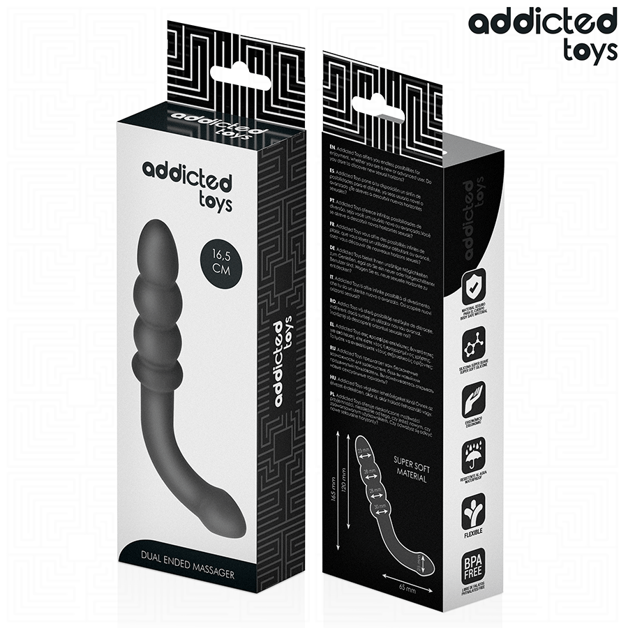 Plug Anale Doppio Progressivo Addicted Toys Double Ended — 16,5 cm