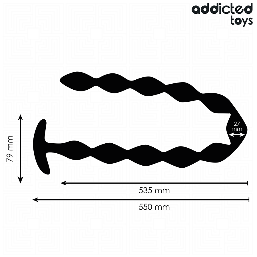 Plug Anale Extra Lungo Addicted Toys — 55 cm