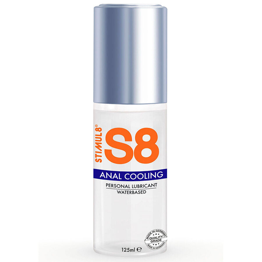 Lubrificante Anale Effetto Freddo STIMUL8 S8 — Base Acqua, 125 ml