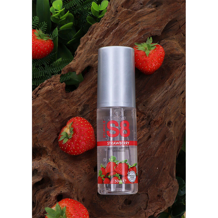 Lubrificante Intimo Base Acqua STIMUL8 S8 — Fragola, 50 ml