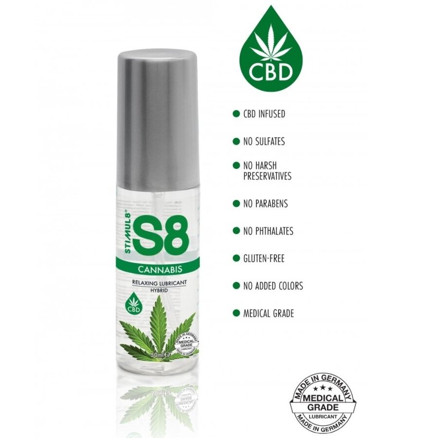 Lubrificante Intimo Ibrido alla Cannabis Stimul8 S8 — 50 ml