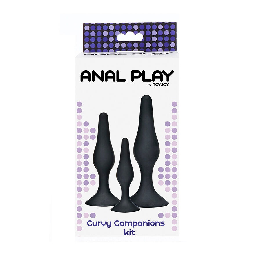Kit Plug Anale Progressivo Toyjoy Curvy Companions — 3 Pezzi
