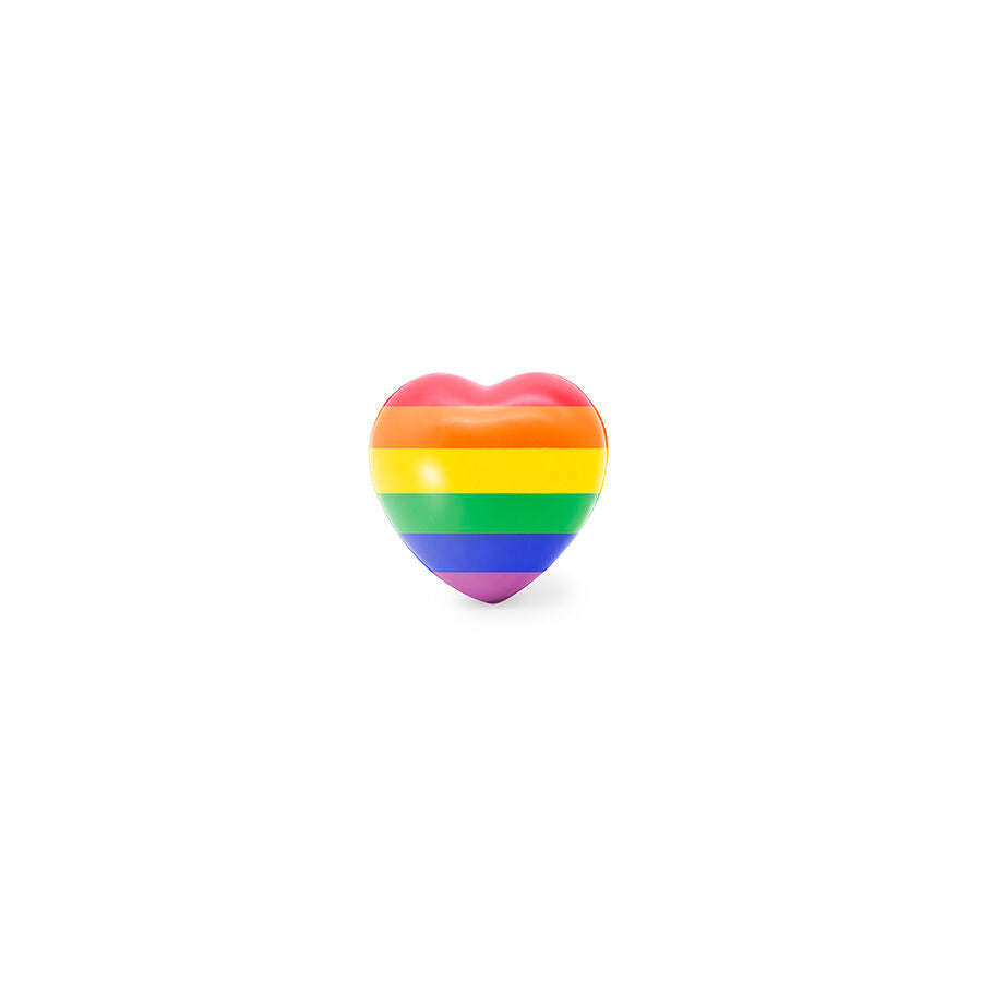 Pallina Antistress a Cuore LGBTQ+ Pride — 7,5 x 7,1 cm