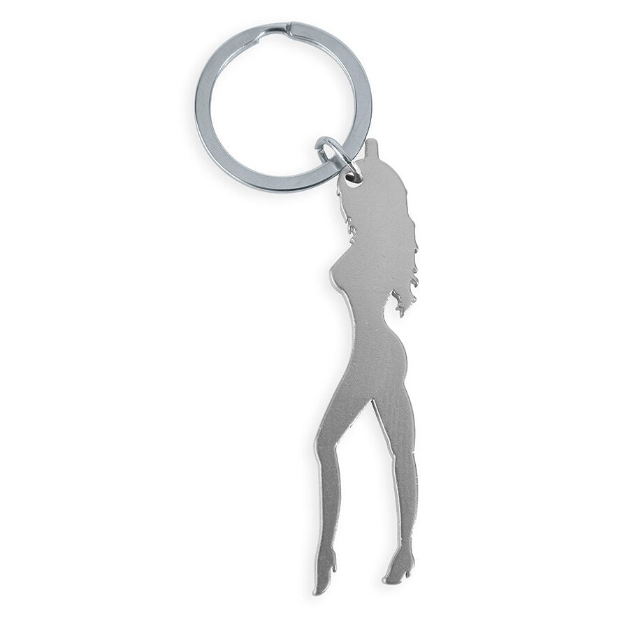 Portachiavi con Apribirra Diablo Picante — Silhouette Femminile