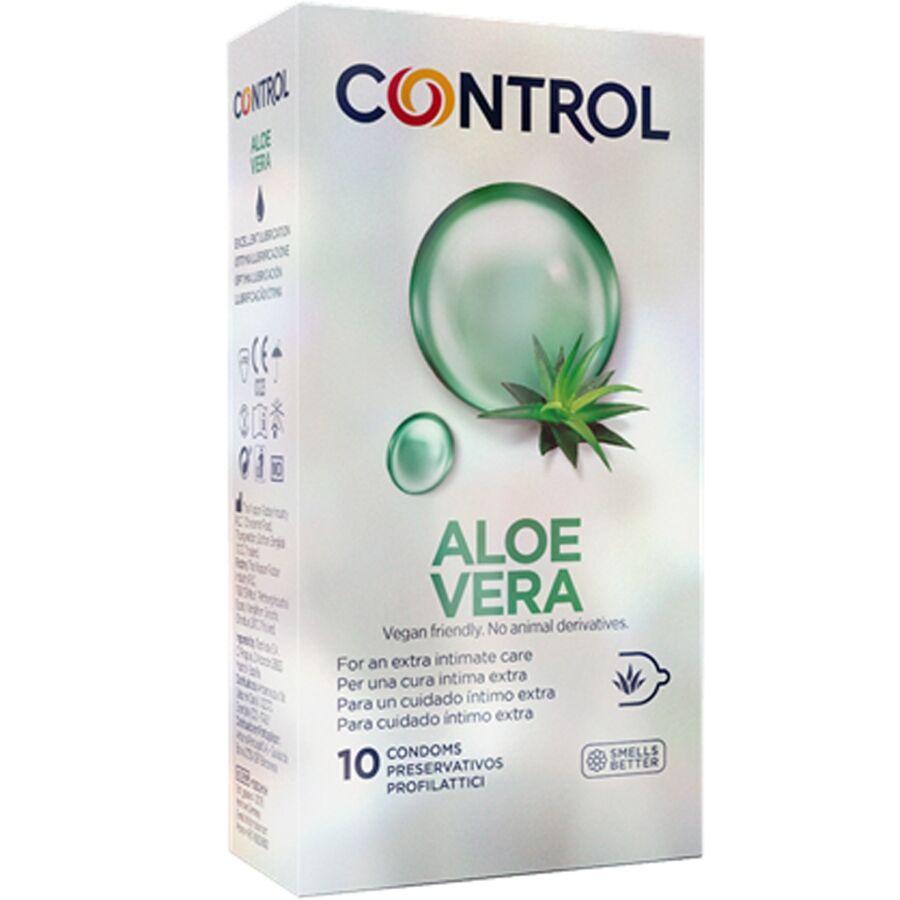 Preservativi con Aloe Vera Control Aloe — 10 Unità, 54 mm