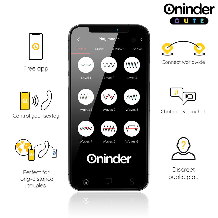Vibratore Punto G con App Oninder Cute Love Buddy Master