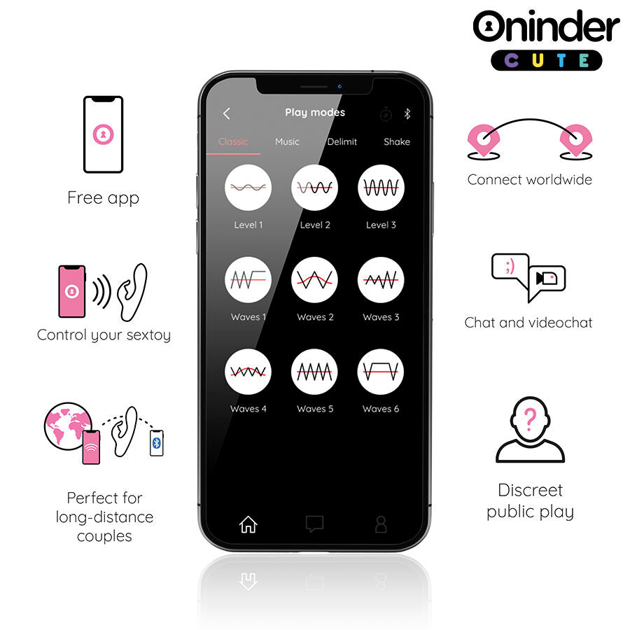 Vibratore Rabbit App Oninder Cute — Punto G e Clitoride