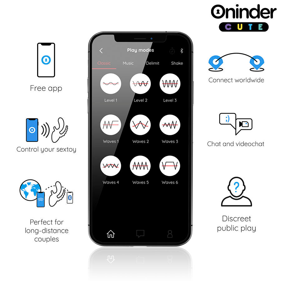 Vibratore Rabbit Triplo Oninder Cute Love 3 Some — App