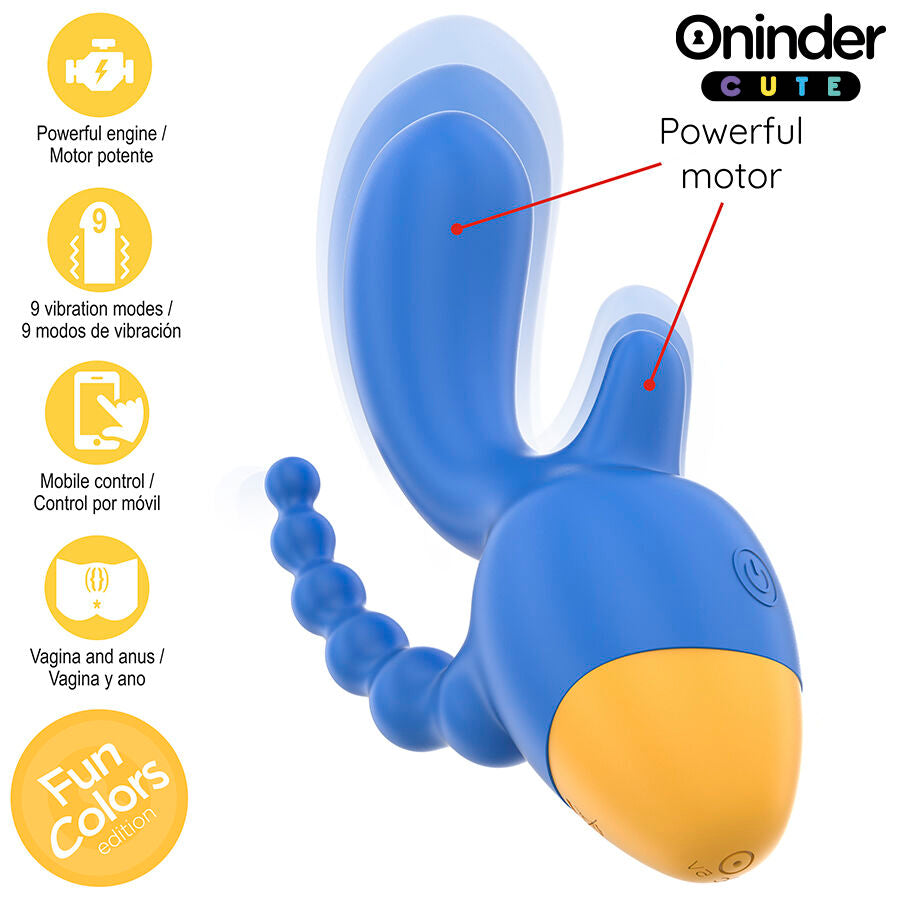 Vibratore Rabbit Triplo Oninder Cute Love 3 Some — App