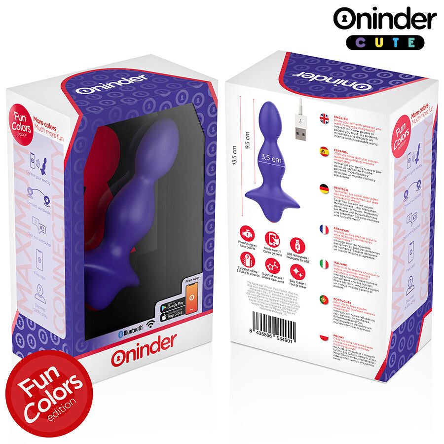 Plug Anale Vibrante con App Oninder Cute — Controllo Remoto