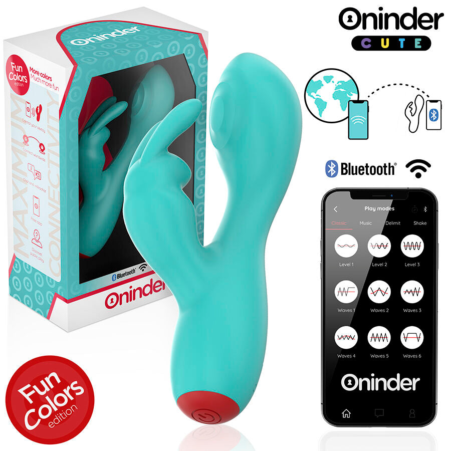 Vibratore Rabbit con App Oninder Cute — Doppia Stimolazione