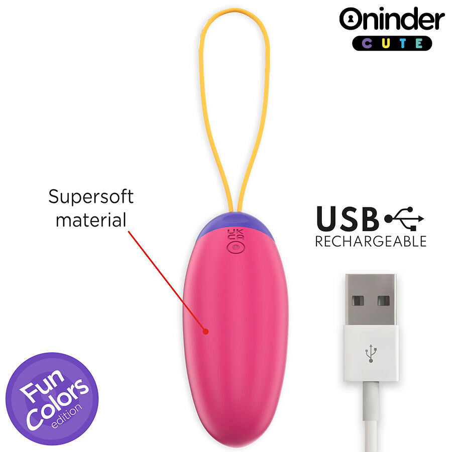 Uovo Vibrante con App Oninder Cute — 9 Modalità, Silicone