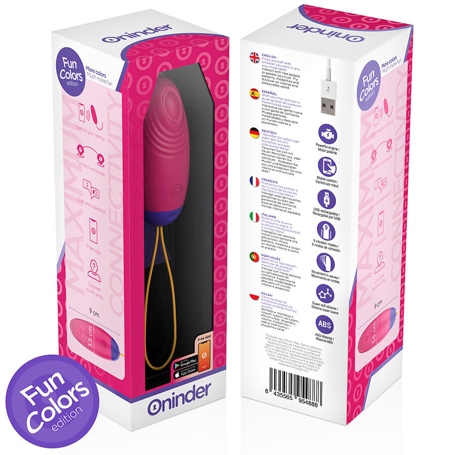 Uovo Vibrante con App Oninder Cute — 9 Modalità, Silicone