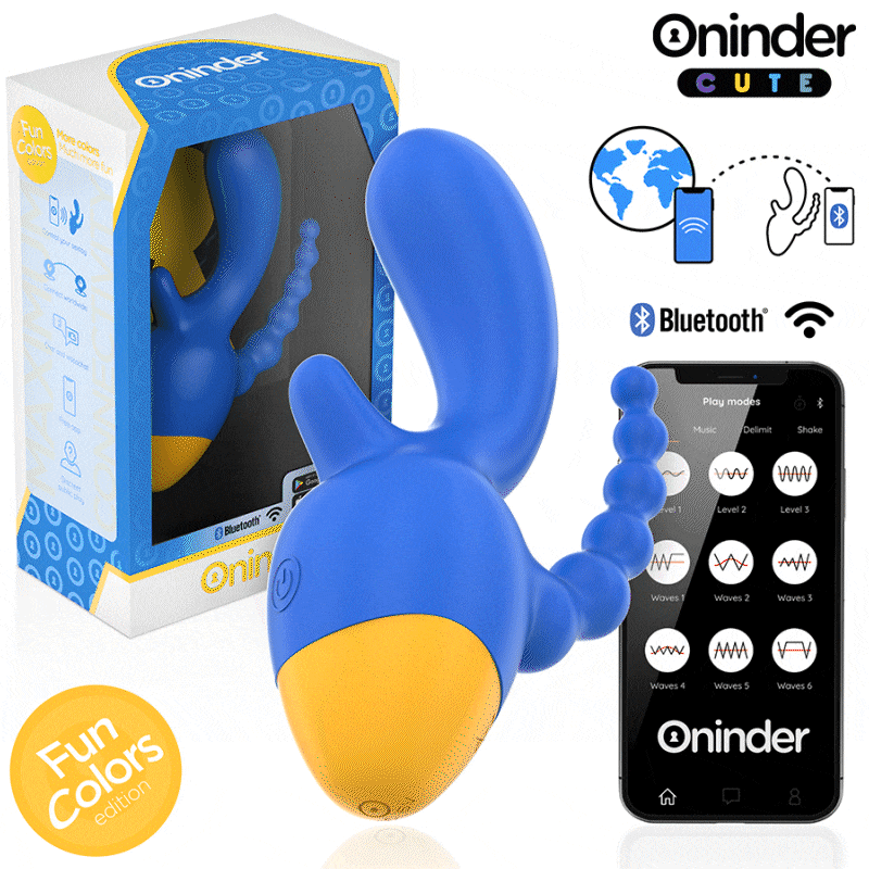 Vibratore Rabbit Triplo Oninder Cute Love 3 Some — App