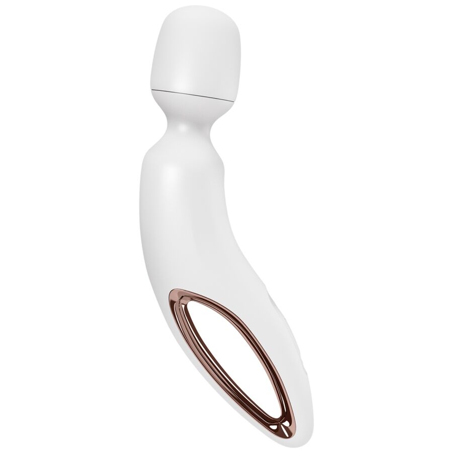 Vibratore Wand Satisfyer Wand-erland — 50 Modalità, Bianco