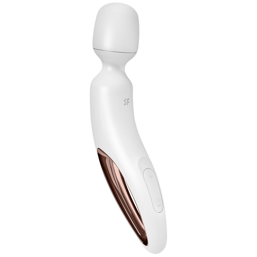 Vibratore Wand Satisfyer Wand-erland — 50 Modalità, Bianco
