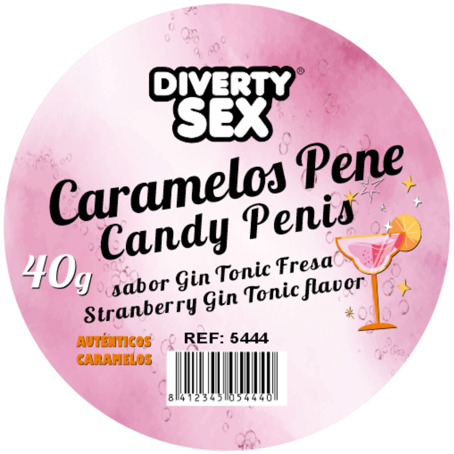 Caramelle a Forma di Pene Diablo Picante — Gin & Tonic, 20 pz