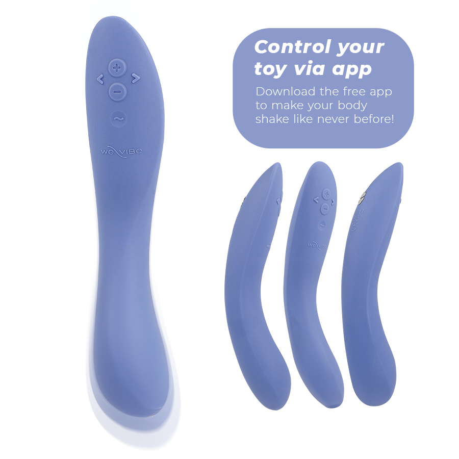 Vibratore Punto G We-Vibe Rave 2 — Silicone, Blu