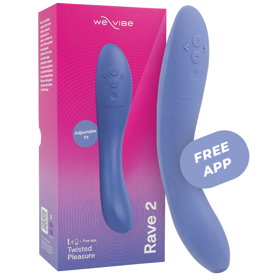 Vibratore Punto G We-Vibe Rave 2 — Silicone, Blu