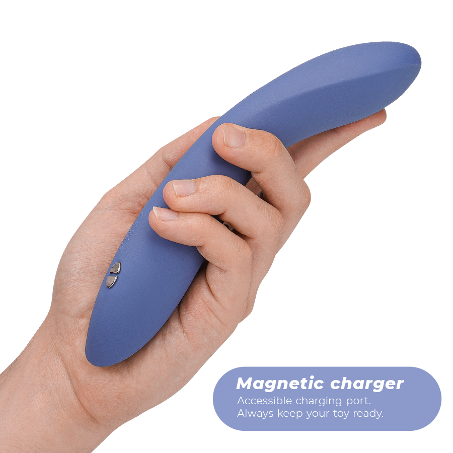 Vibratore Punto G We-Vibe Rave 2 — Silicone, Blu
