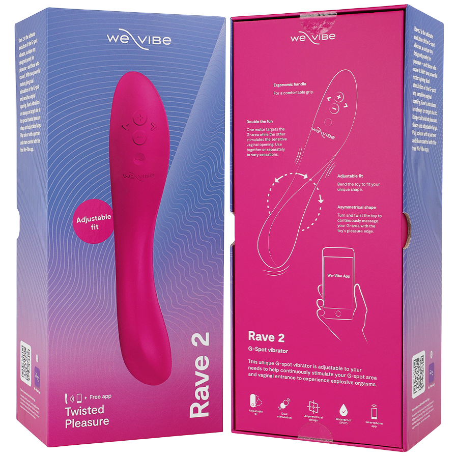 Vibratore Punto G We-Vibe Rave 2 — Silicone, Rosa