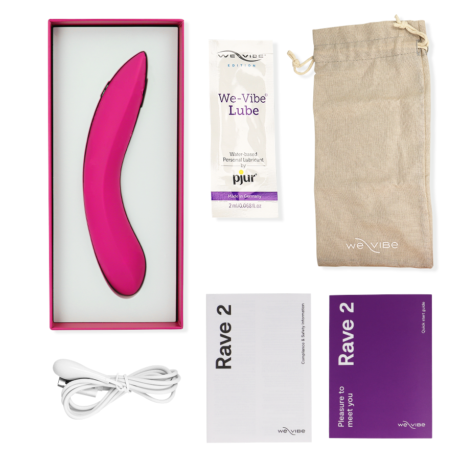 Vibratore Punto G We-Vibe Rave 2 — Silicone, Rosa
