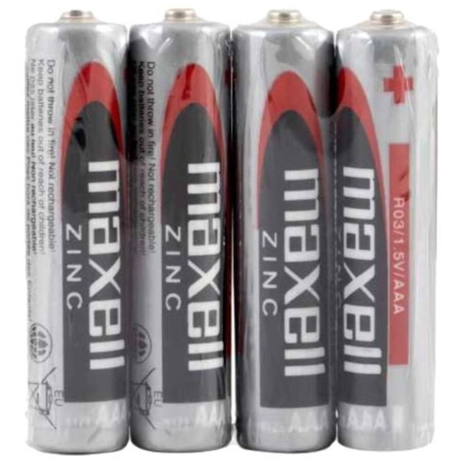 Batterie Alcaline AAA Maxell R03 — 4 Unità