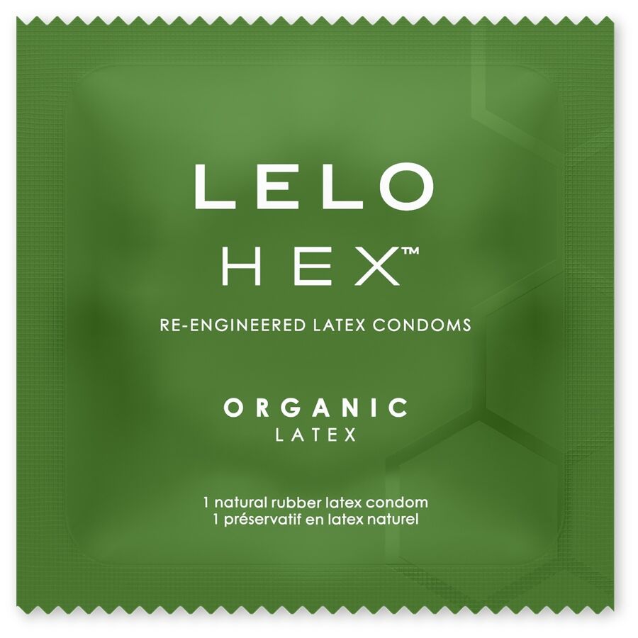 Preservativi Organici con L-Arginina Lelo Hex — 3 Unità