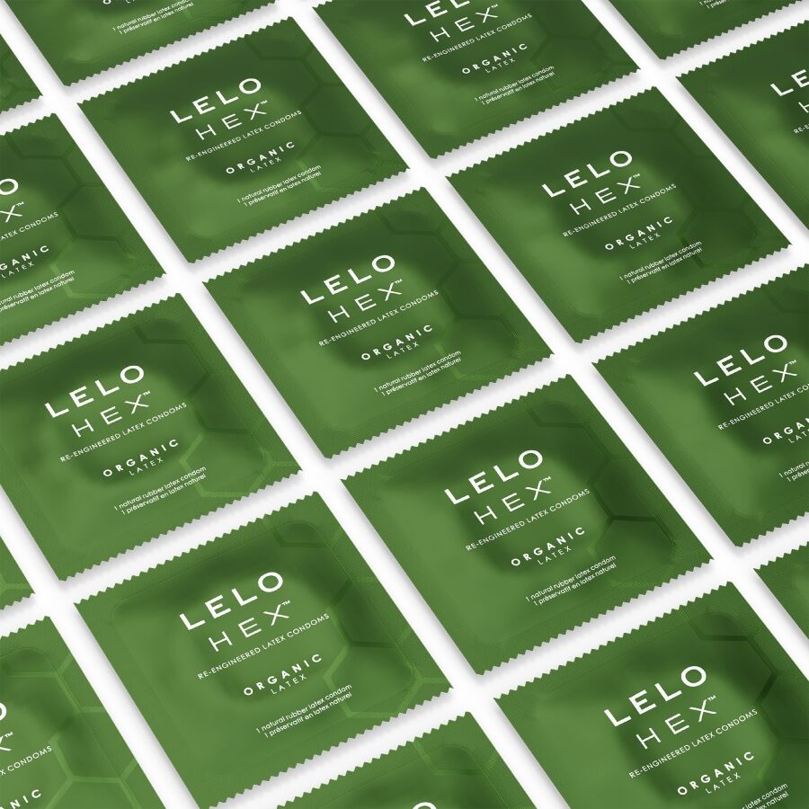 Preservativi in Lattice Biologico LELO Hex Organic — 12 pz