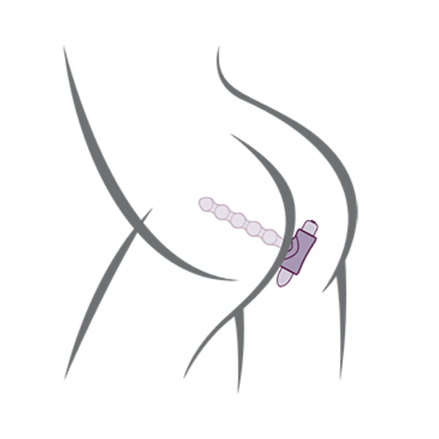 Plug Anale a Perline Vibrante Rocks-Off Petite Sensations Pearls