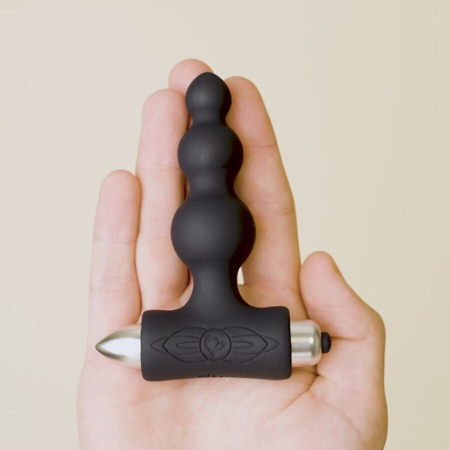 Plug Anale Vibrante Rocks-Off Petite Sensations Bubbles — Nero