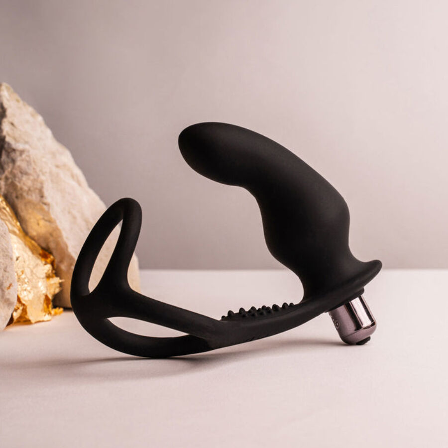Plug Anale con Anello Fallico Vibrante Rocks-Off Ro-Zen Pro