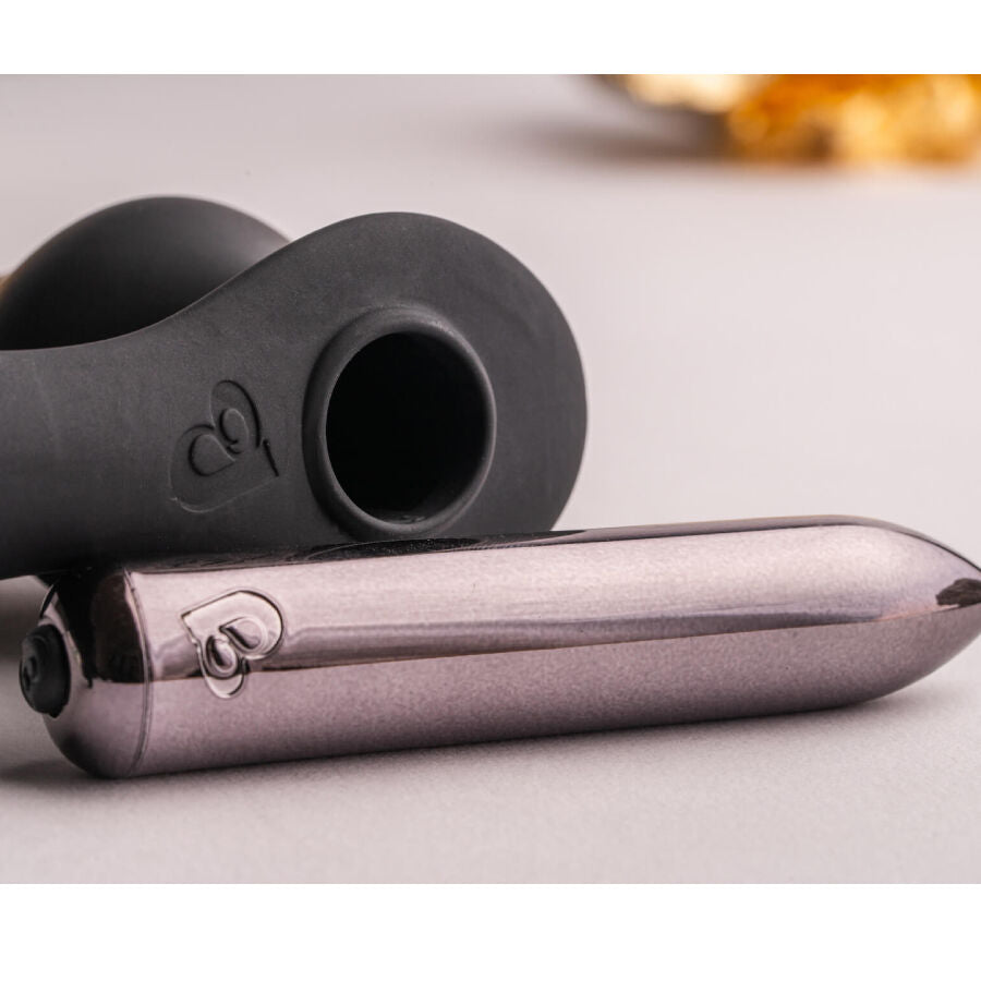 Plug Anale con Anello Fallico Vibrante Rocks-Off Ro-Zen Pro