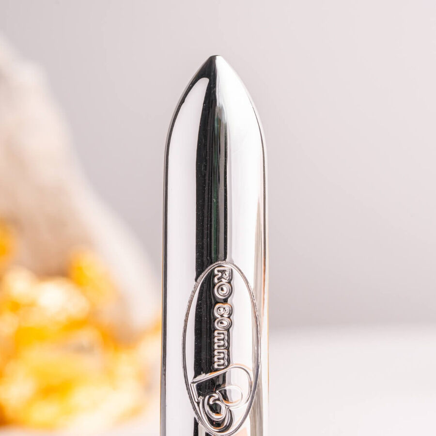 Vibratore Proiettile Rocks-Off RO-80 Chrome — Argento Cromato